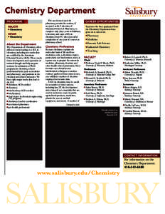 Chemist / American Chemical Society / Science / Academia / University of California /  Berkeley College of Chemistry / Knowledge / Chemistry / Chemistry education / Salisbury University