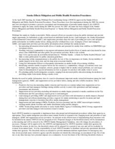 Occupational safety and health / Wildfire / Air pollution / Smoke / Emergency management / United States Environmental Protection Agency / Draft:Colorado Wildfire Smoke / National Wildfire Coordinating Group