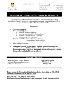 Material safety data sheet / Materials / Occupational safety and health / Safety engineering / Fort Garry / Garry / Winnipeg / Health / Safety / Industrial hygiene