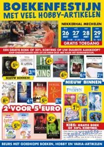 boekenfestijn M ET VE EL HOBB Y-ARTI KE LE N Nekkerhal Mechelen don