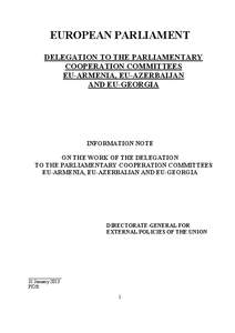 EUROPEAN PARLIAMENT DELEGATION TO THE PARLIAMENTARY COOPERATION COMMITTEES EU-ARMENIA, EU-AZERBAIJAN AND EU-GEORGIA