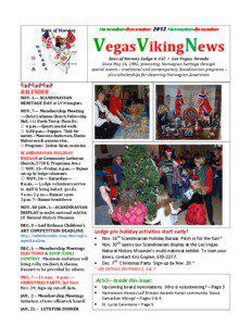 November-December 2013 November-Desember  VegasVikingNews