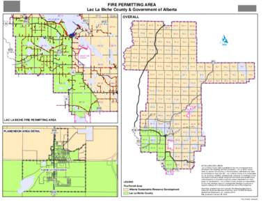 FIRE PERMITTING AREA Lac La Biche County & Government of Alberta[removed]Al b e rt a  ³