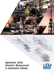 Application Guide Electrical Measurement in Automation Industry Made to measure…