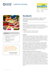 customer success URL: www.ihr-kaufpark.de  Industry: