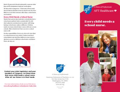 AFT Healthcare School Nurse Label