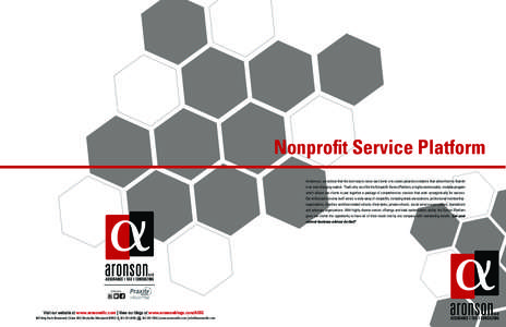 Nonprofit organization / Audit / Aronson LLC / Foundation / Fundraising / Payroll / Assurance services / Information technology audit / Internal audit / Accountancy / Auditing / Business