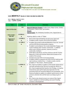 Meeting Agenda & Minutes