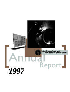 [Annual [ Institut de recherche en santé et en sécurité du travail du Québec 1997