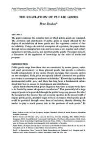 Journal of International Economic Law 7(2), 321–339 # International Public Goods & Transfer of Technology under a Globalized Intellectual Property Regime, Ed. Maskus and Reichman (Cambridge University Press[removed]the r