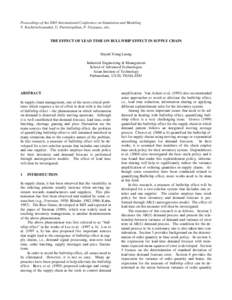 WSC' 03 Sample Paper