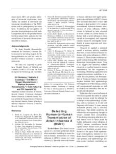 LETTERS  cause many ARVs are poultry pathogens of economic importance, more studies are needed to determine the taxonomic classification of the TVAV isolate and its pathogenicity for avian