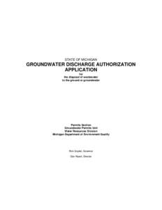 Microsoft Word - GROUNDWATER DISCHARGE PERMIT APPLICATION_05_2010.DOC