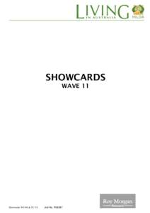 SHOWCARDS WAVE 11 Showcards W11M & TU V1  Job No. R06587