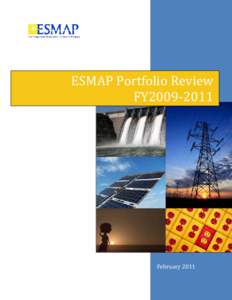 ESMAP Portfolio Review  FY2009-2011