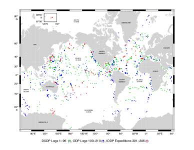 Combined IODP, ODP, and DSDP drill sites