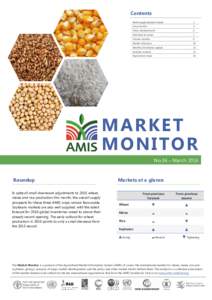 Contents World supply-demand outlook 1  Crop monitor