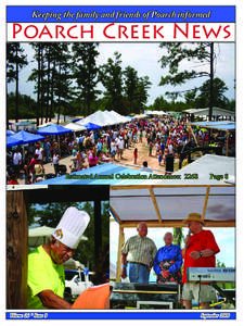 Keeping the family and friends of Poarch informed  Poarch Creek News Estimated Annual Celebration Attendance: 2268
