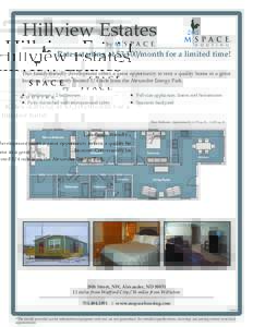 Hillview Estates by M S P A C E ®  Rates starting at $3,100/month for a limited time!