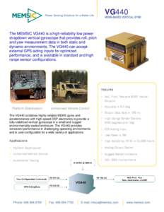 VG440  Power Sensing Solutions for a Better Life MEMS-BASED VERTICAL GYRO
