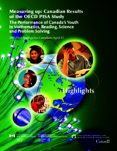 Measuring up: Canadian Results of the OECD PISA Study The P er Per erfformance of Canada’