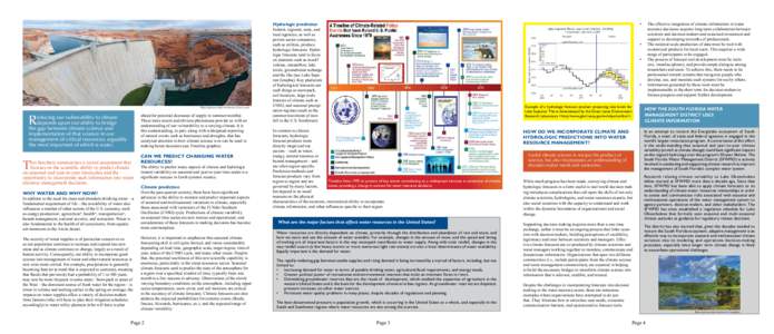 Water / Climate Change Science Program / National Weather Service / National Oceanic and Atmospheric Administration / Water resources / Hydrology / Climatology / Adaptation to global warming / Cooperative Institute for Research in Environmental Sciences / Environment / Physical geography / Earth