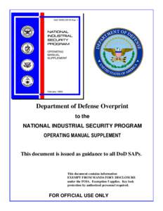 DoD Overprint to NISPOM Supplement