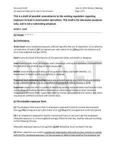 Soil contamination / Health sciences / Industrial hygiene / Lead poisoning / Blood lead level / Employee benefit / Right to know / Lead / Health / Medicine / Occupational safety and health