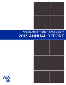 AMERICAN ASTRONOMICAL SOCIETY[removed]ANNUAL REPORT AA S