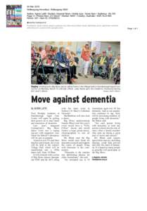 Geography of New South Wales / Dementia / Wollongong Advertiser / Wollongong / Farmborough / Geography of Oceania / Shellharbour /  New South Wales / Cognitive disorders / Geography of Australia / Aging-associated diseases