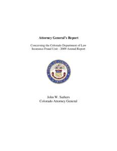 Attorney General’s Report