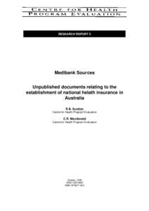 RESEARCH REPORT 5  Medibank Sources