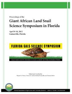 Giant African Land Snail Science Symposium in Florida