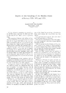 Report on the Sampling of the Benthic Fauna of Surtsey 1970, 197 1 and 1974 BY ADALSTEINN SIGURDSSON Marinc Research Institute