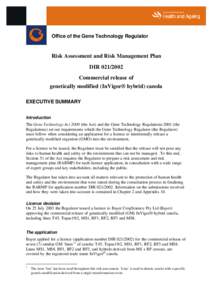 Phosphinic acids / Emerging technologies / Genetic engineering / Canola / Glufosinate / Genetically modified food / Genetically modified organism / DL-Phosphinothricin / Plant breeding / Biology / Herbicides / Molecular biology