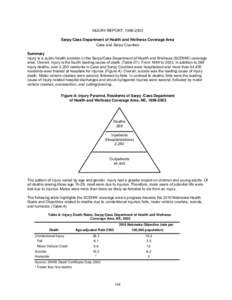 INJURY REPORT, [removed]Sarpy/Cass Department of Health and Wellness Coverage Area Cass and Sarpy Counties Summary Injury is a public health problem in the Sarpy/Cass Department of Health and Wellness (SCDHW) coverage a