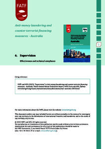 Money laundering / Terrorism financing / Financial Action Task Force on Money Laundering / Economics / Crime / Law / Financial regulation / Australian Transaction Reports and Analysis Centre / Tax evasion