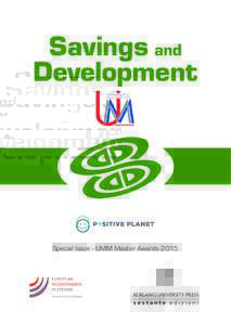 Savings and Development Special Issue - UMM Master Awards