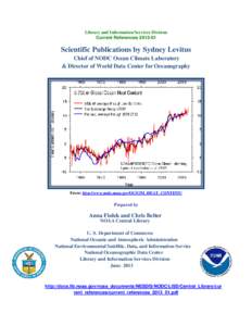 Library and Information Services Division Current References[removed]Scientific Publications by Sydney Levitus Chief of NODC Ocean Climate Laboratory & Director of World Data Center for Oceanography