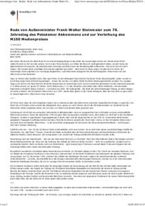 20150917_Auswärtiges Amt - Rede von Außenminister Frank-Walter Steinmeier zum 70. Jahrestag des Potsdamer Abkommens und zur Verleihung des M100 Medienpreises