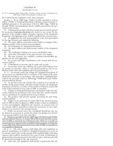 CHAPTER 58 SENATE BILL No. 330 AN ACT concerning family postsecondary education savings accounts; amending K.S.A[removed]Supp[removed]and repealing the existing section.  Be it enacted by the Legislature of the State of Ka