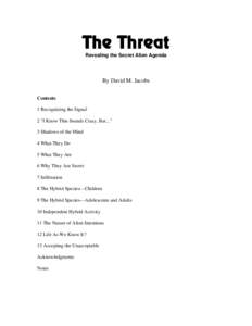 Microsoft Word - David Jacobs - The Threat.doc