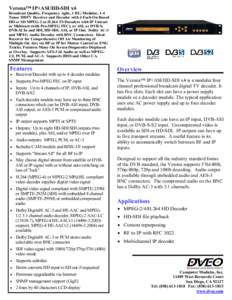 Verona IP+ASI/HD-SDI x4Channel IP over H.264 Decoder