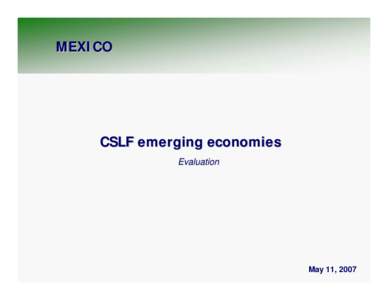 Microsoft PowerPoint - clsf mex.ppt