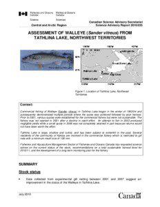 Central and Arctic Region  Canadian Science Advisory Secretariat