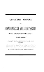 [removed]Obituary Record of Graduates of Yale University