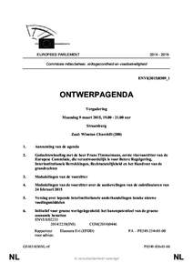 EUROPEES PARLEMENT[removed]Commissie milieubeheer, volksgezondheid en voedselveiligheid