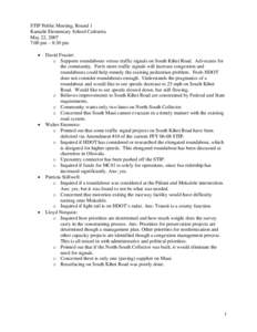 Microsoft Word - Kihei Public Meeting Notes.doc