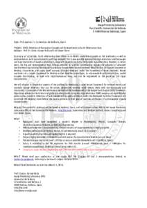 Image Processing Laboratory Parc Científic. Universitat de València EPaterna (València), Spain Open PhD position in Universitat de València, Spain Project: DACE: Detection of Anomalous Changes and Extreme Eve