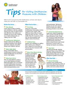 Smithsonian SERIOUSLY AMAZING® Tips  	for